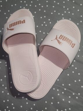 Puma Women's Pink Slide Sandals